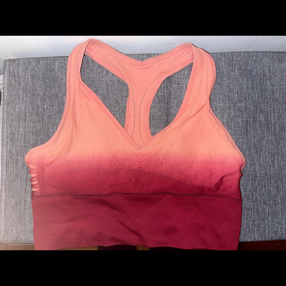 Pink Sports Bra
